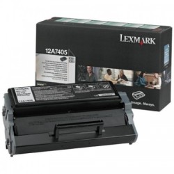 Toner Noir Lexmark Haute Capa (12A7405), Toner Express : achat en ligne de Toner Noir Lexmark Haute Capa (12A7405) pour impriman