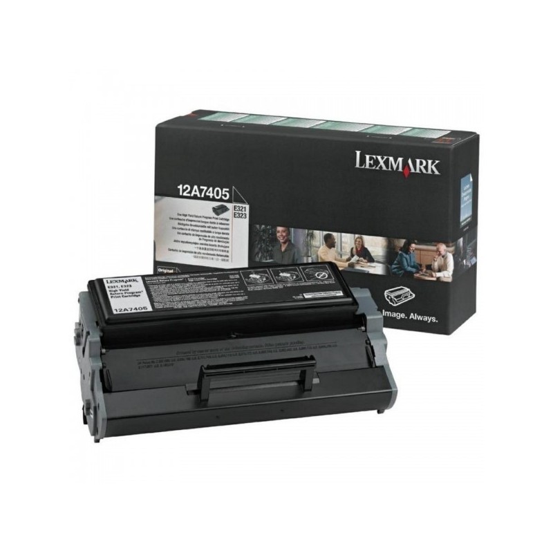Toner Noir Lexmark Haute Capa (12A7405), Toner Express : achat en ligne de Toner Noir Lexmark Haute Capa (12A7405) pour impriman