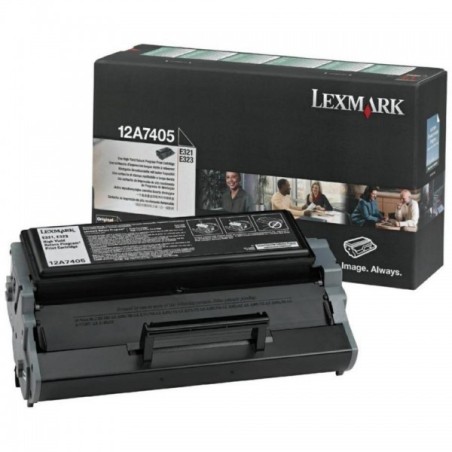 Toner Noir Lexmark Haute Capa (12A7405), Toner Express : achat en ligne de Toner Noir Lexmark Haute Capa (12A7405) pour impriman