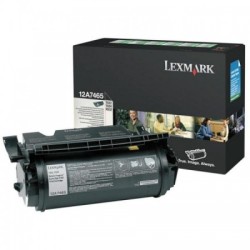 Toner Laser Lexmark 12A7465 noir Ultra Haute Capa, Toner Express : achat en ligne de Toner Laser Lexmark 12A7465 noir Ultra Haut