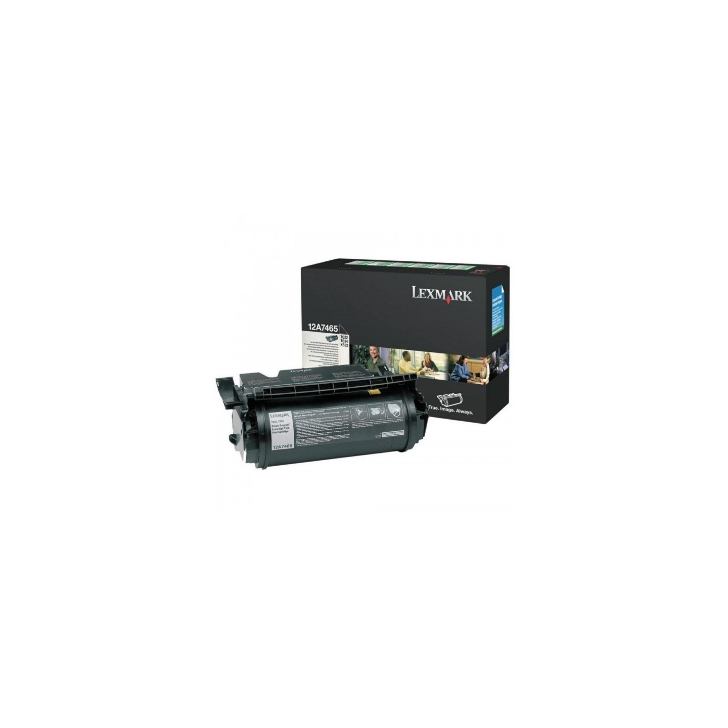 Toner Laser Lexmark 12A7465 noir Ultra Haute Capa, Toner Express : achat en ligne de Toner Laser Lexmark 12A7465 noir Ultra Haut