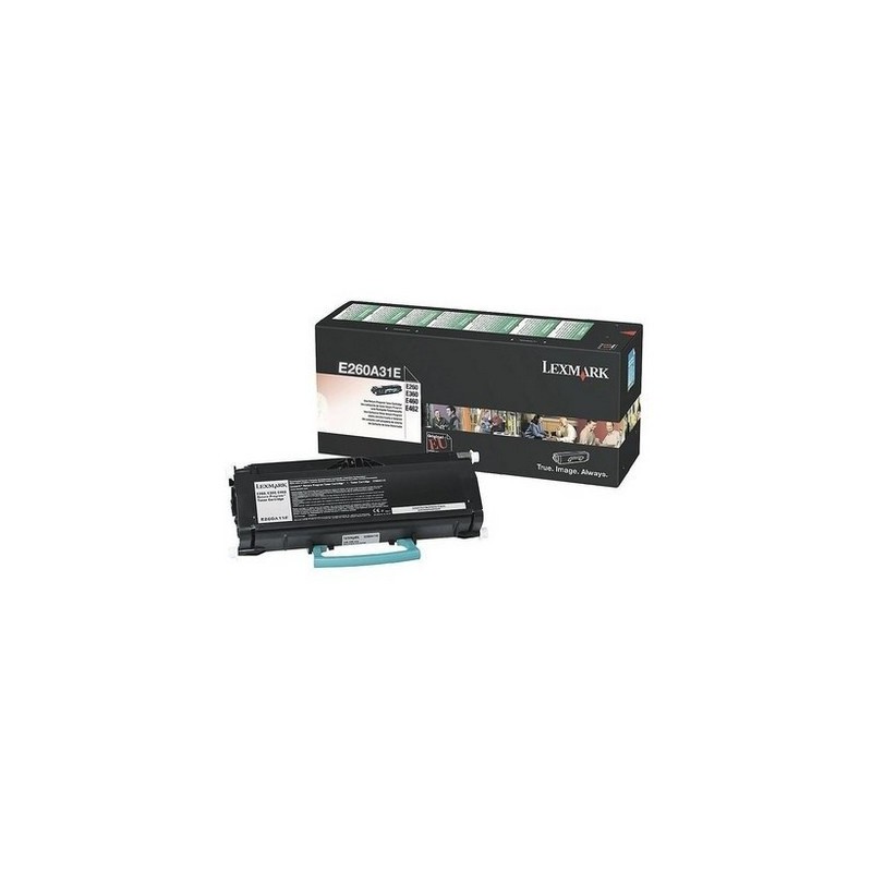 Toner noir Lexmark pour E260 / E360 / E460 (E260A31E)