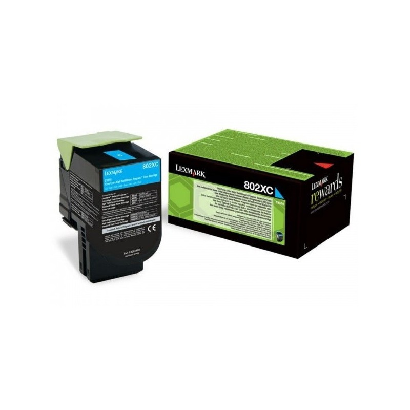 Toner Lexmark Cyan pour CX510...  (802XC)