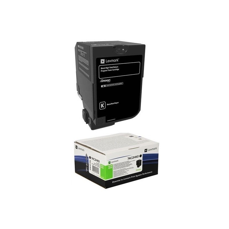 Cartouche de toner Haute capacité Noir LEXMARK pour CS720, CS725 (20k)