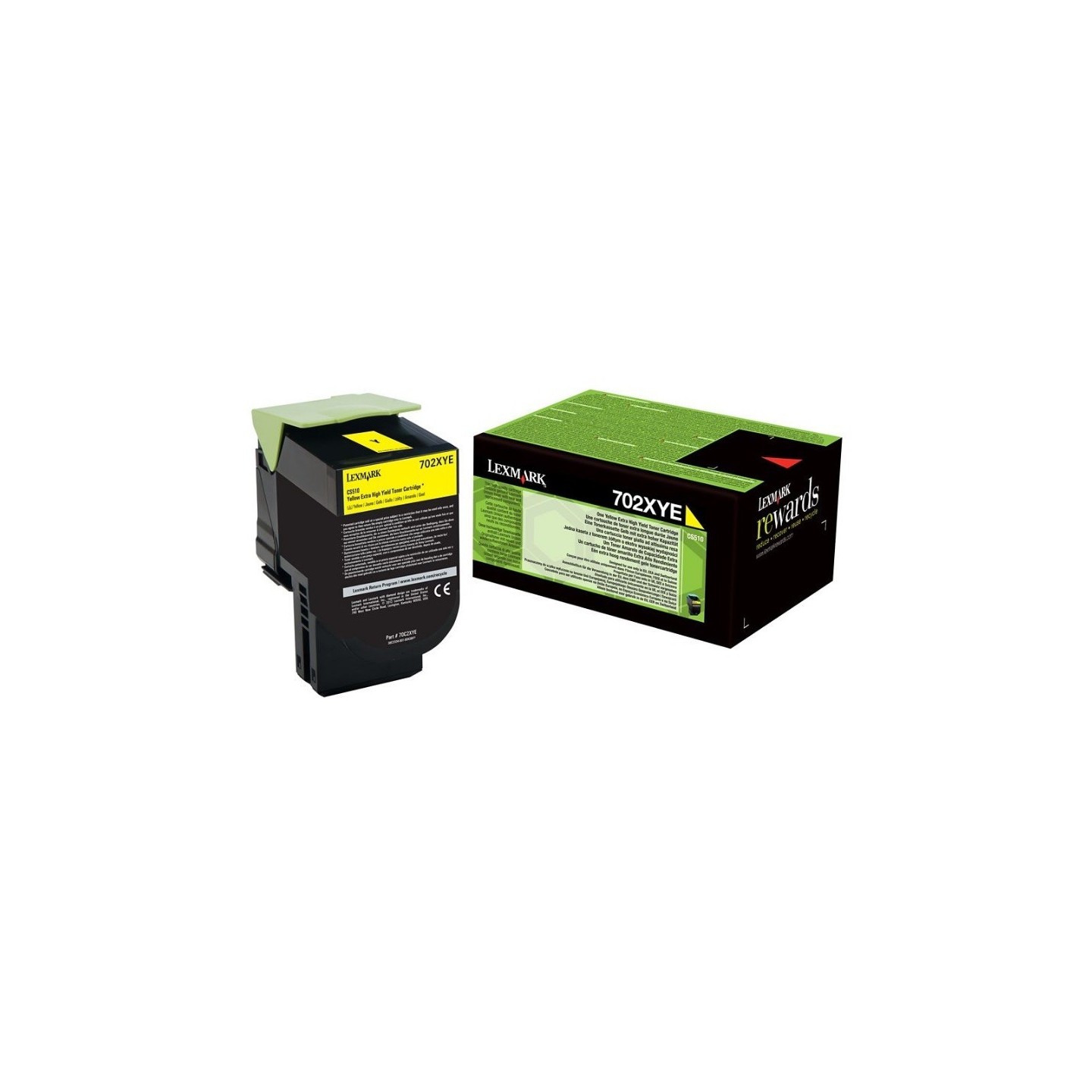 Toner jaune Très haute capacité Lexmark pour CS510 (702XYE)