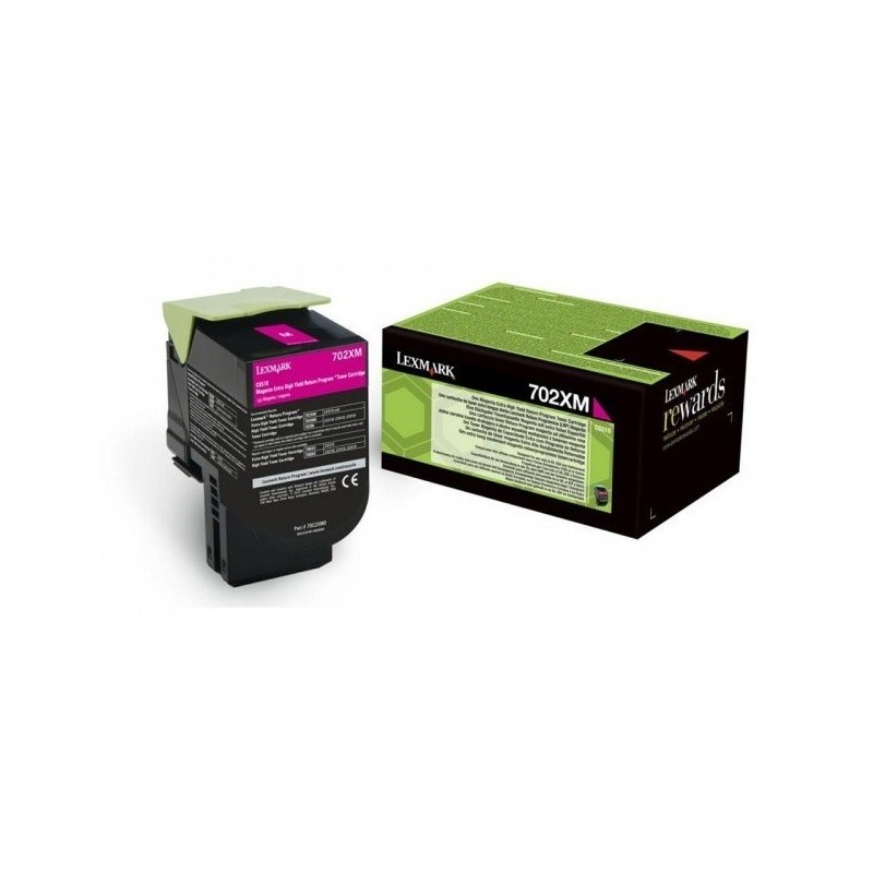 Toner Magenta Très haute capacité Lexmark pour CS510 (702XM)