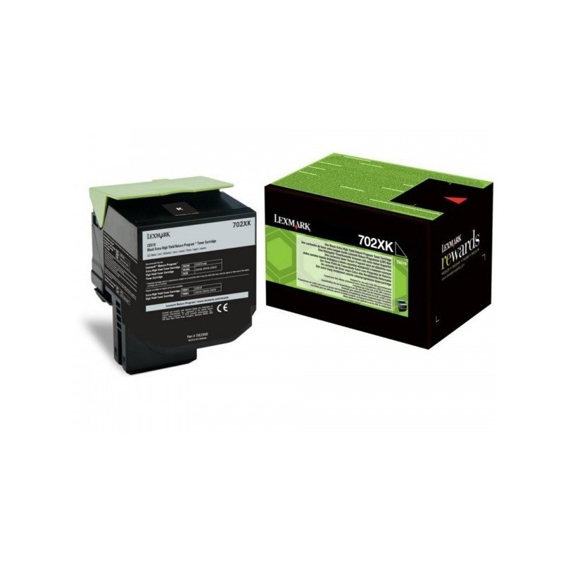 Toner Noir Très haute capacité Lexmark pour CS510 (702XK)