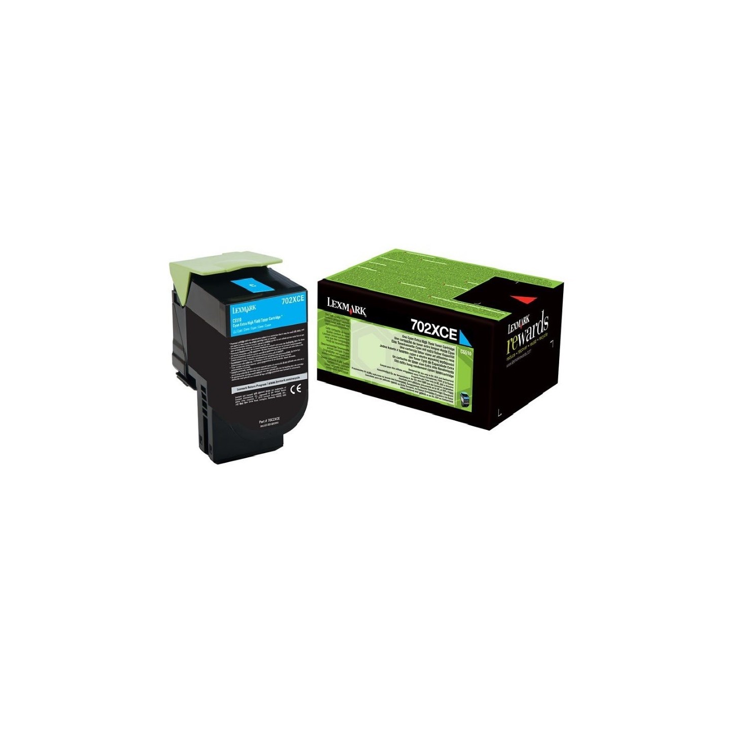 Toner Cyan Très haute capacité Lexmark pour CS510 (702XCE)