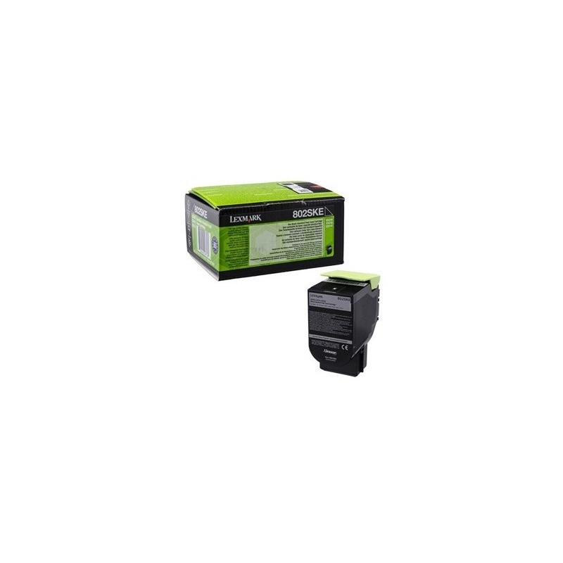 Toner noir Lexmark pour CX310n / CX410e ... haute capacité (802SKE)
