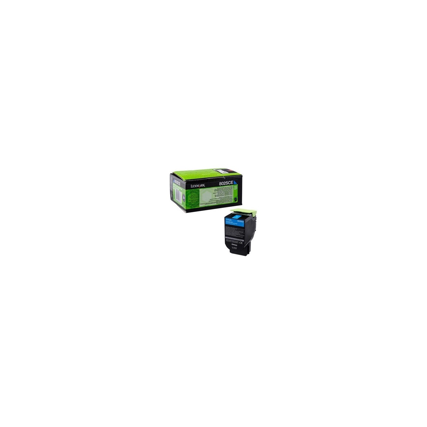 Toner cyan Lexmark pour CX310n / CX410e ... haute capacité (802SCE)