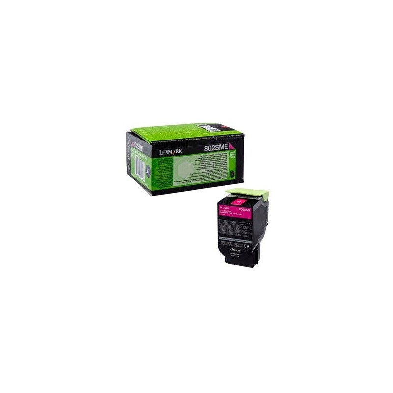 Toner magenta Lexmark pour CX310n / CX410e ... haute capacité (802SME)