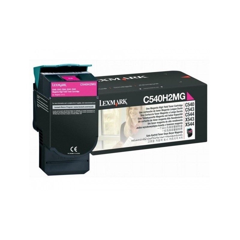 Toner magenta haute capacité Lexmark pour C540 / C543 / ... X543 / X544