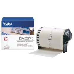 Rouleau de papier continu DK-22243 Brother original – Noir sur blanc, 102 mm de large pour QL1100