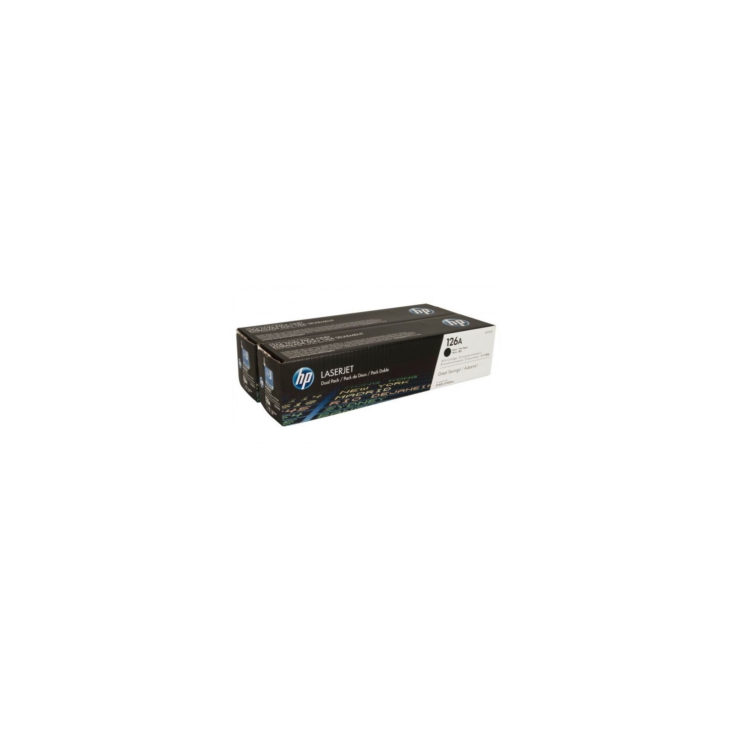 Pack de 2 Toners noirs  HP pour laserjet Pro CP1025 (126A), Toner Express : achat en ligne de Pack de 2 Toners noirs  HP pour la
