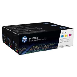 Pack 3 couleurs (C, M, J) pour HP laserjet Pro 200 M276 / M251 ... (131A), Toner Express : achat en ligne de Pack 3 couleurs (C,