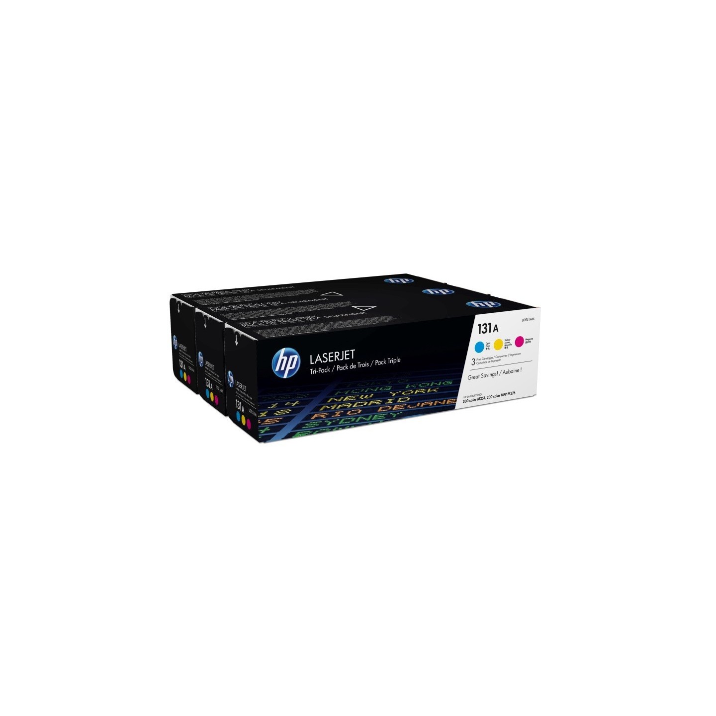 Pack 3 couleurs (C, M, J) pour HP laserjet Pro 200 M276 / M251 ... (131A), Toner Express : achat en ligne de Pack 3 couleurs (C,