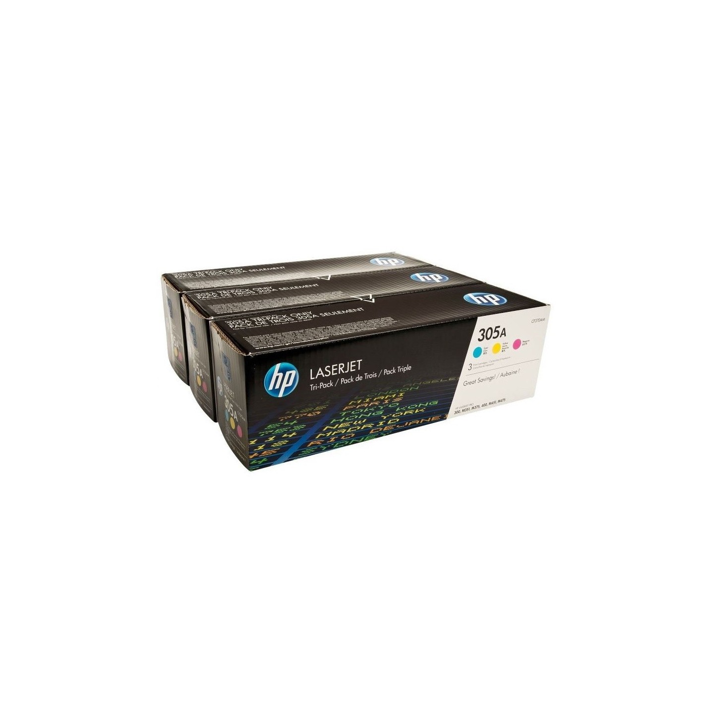 Pack tricolor HP pour laserjet Pro 400 (305A), Toner Express : achat en ligne de Pack tricolor HP pour laserjet Pro 400 (305A) p