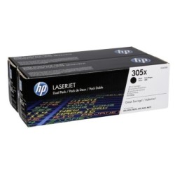 Pack de 2 Toners noir haute capacité HP pour laserjet Pro 400 (305X), Toner Express : achat en ligne de Pack de 2 Toners noir ha