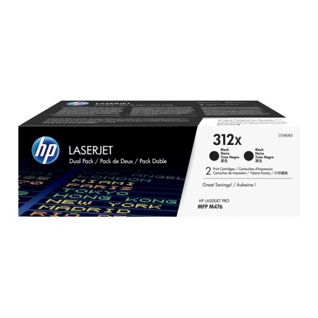 Pack de 2 Toners noir haute capacité HP pour Color LaserJet Pro M476NW/DN/DW (N°312X), Toner Express : achat en ligne de Pack de