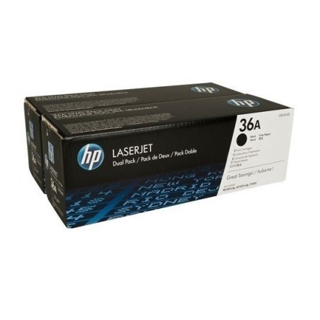Pack de 2 Toners HP pour laserjet M1522 / P1505 / M1120 ... (36A), Toner Express : achat en ligne de Pack de 2 Toners HP pour la