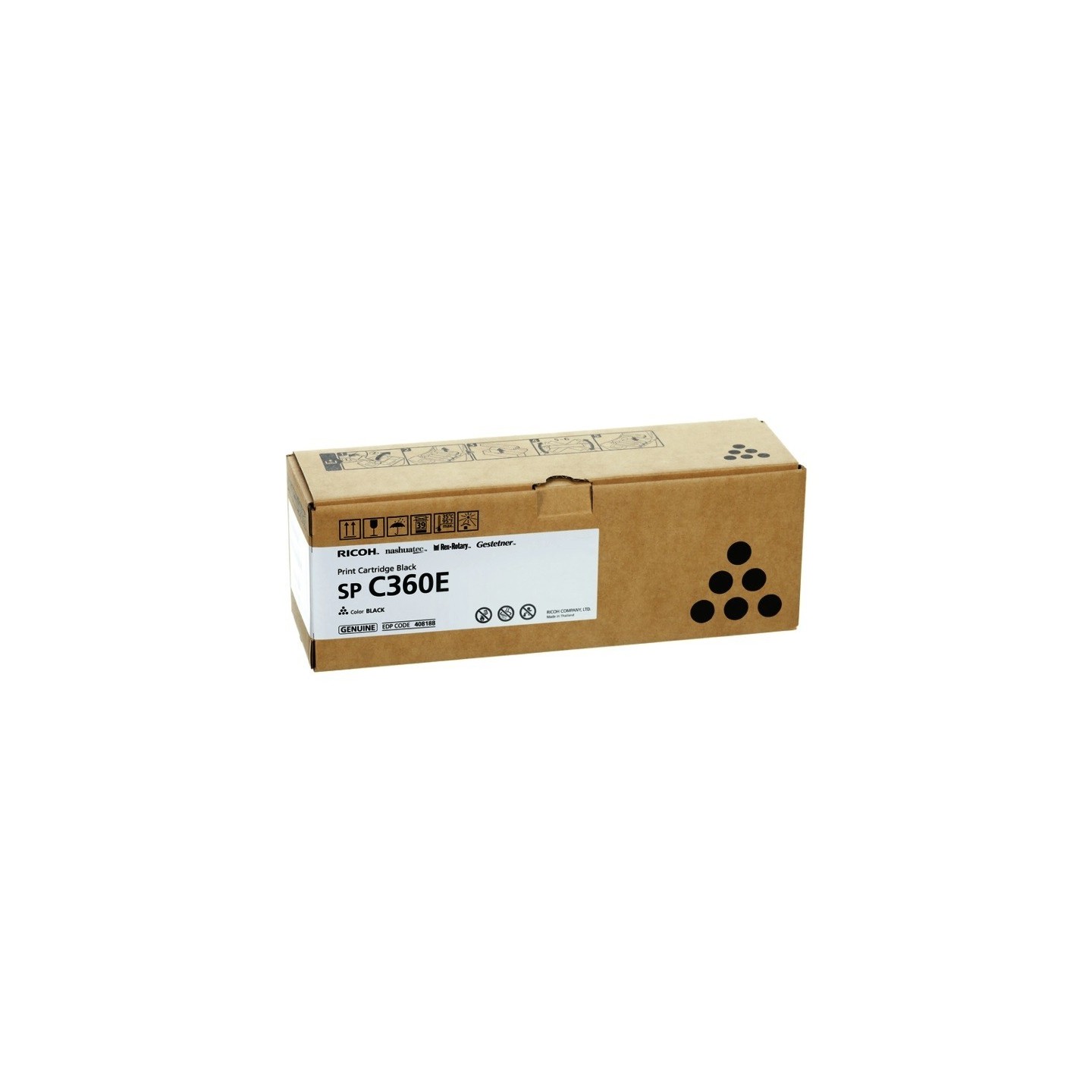 Cartouche toner noir Ricoh pour SP C360 (type SPC360E)