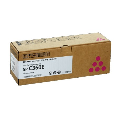 Cartouche toner magenta Ricoh pour SP C360 (type SPC360E)