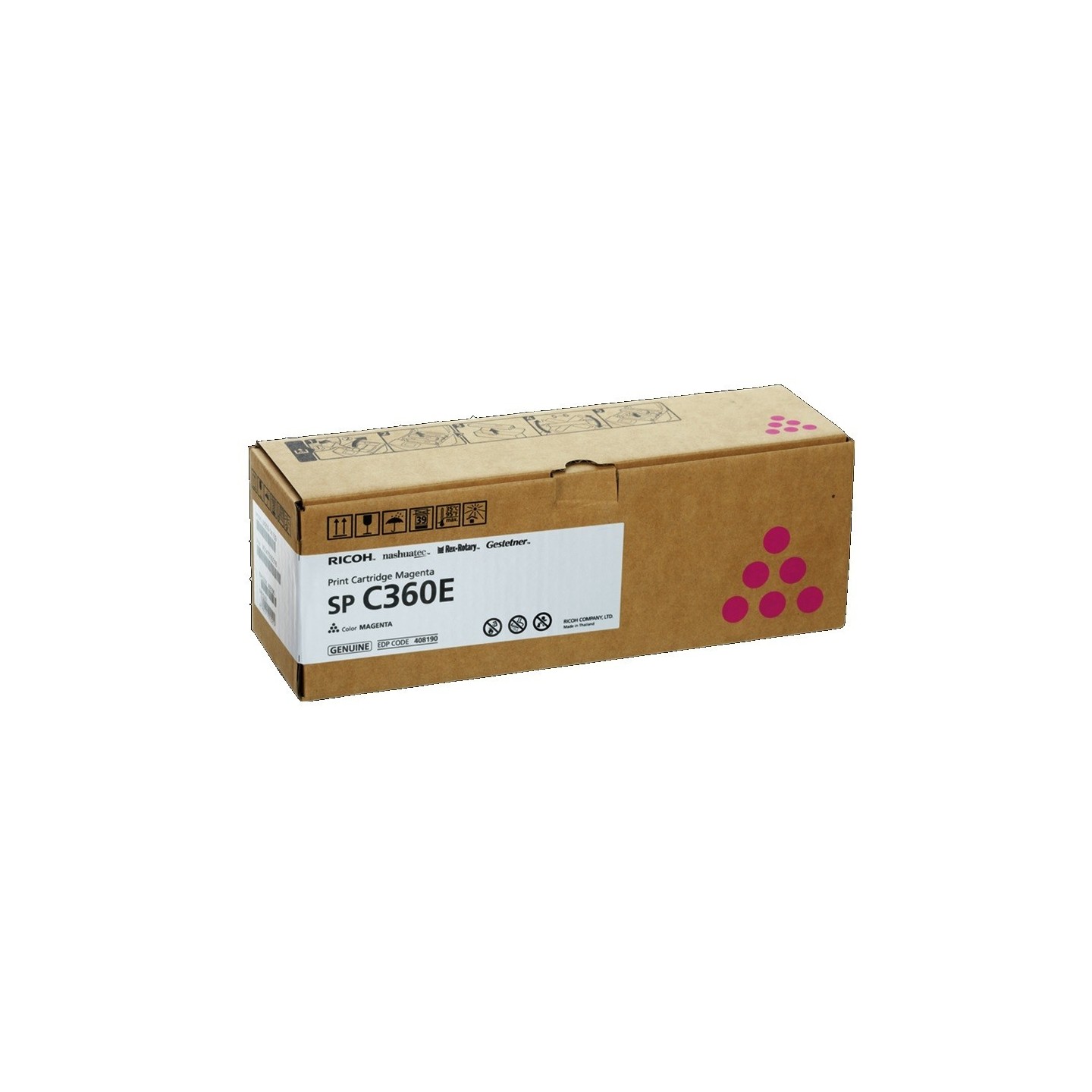 Cartouche toner magenta Ricoh pour SP C360 (type SPC360E)