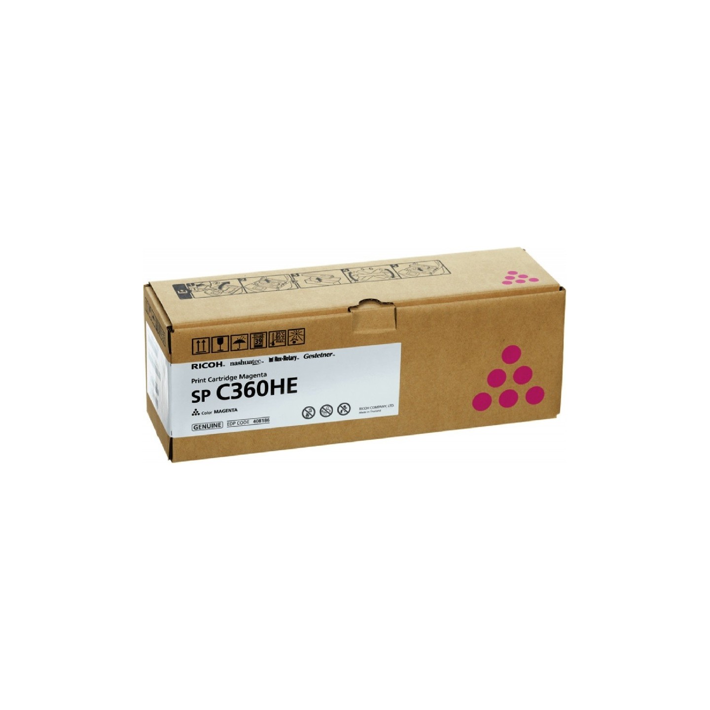 Cartouche toner magenta haute capacité Ricoh pour SP C360 (type SPC360HE)