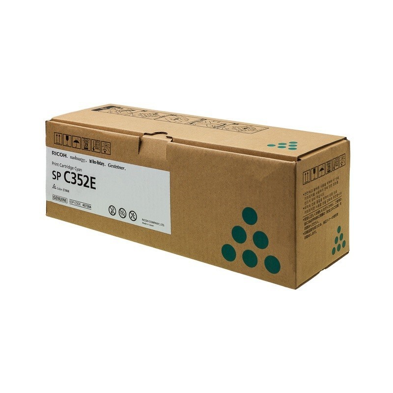 Cartouche toner cyan Ricoh pour SP C352DN 