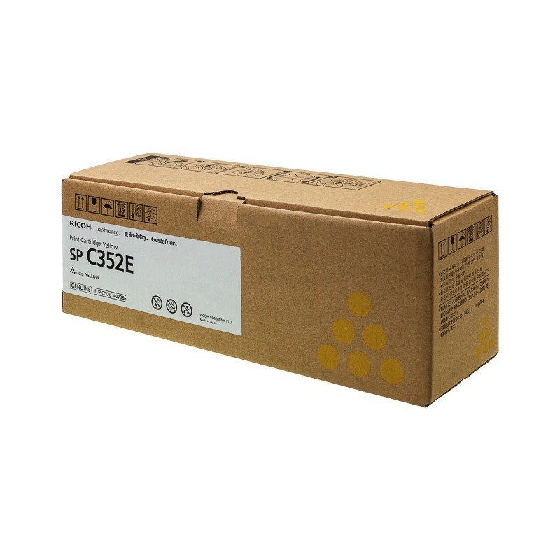 Cartouche toner jaune Ricoh pour SP C352DN 