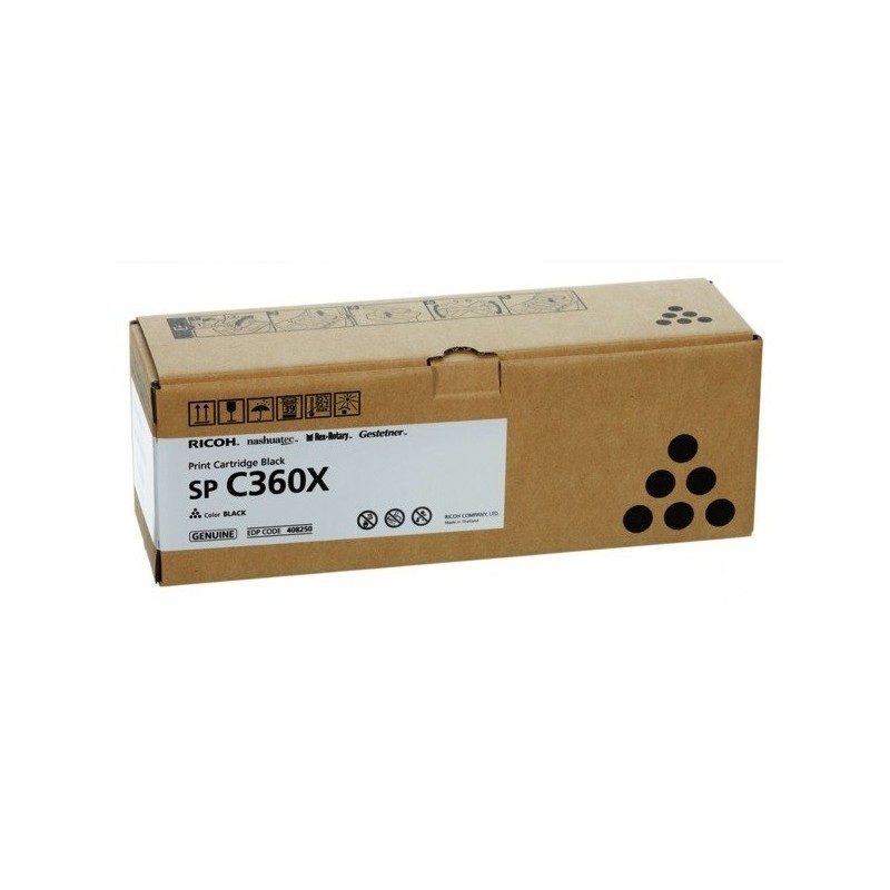 Cartouche toner noir extra haute capacité Ricoh pour SP C361 (type SPC360X)