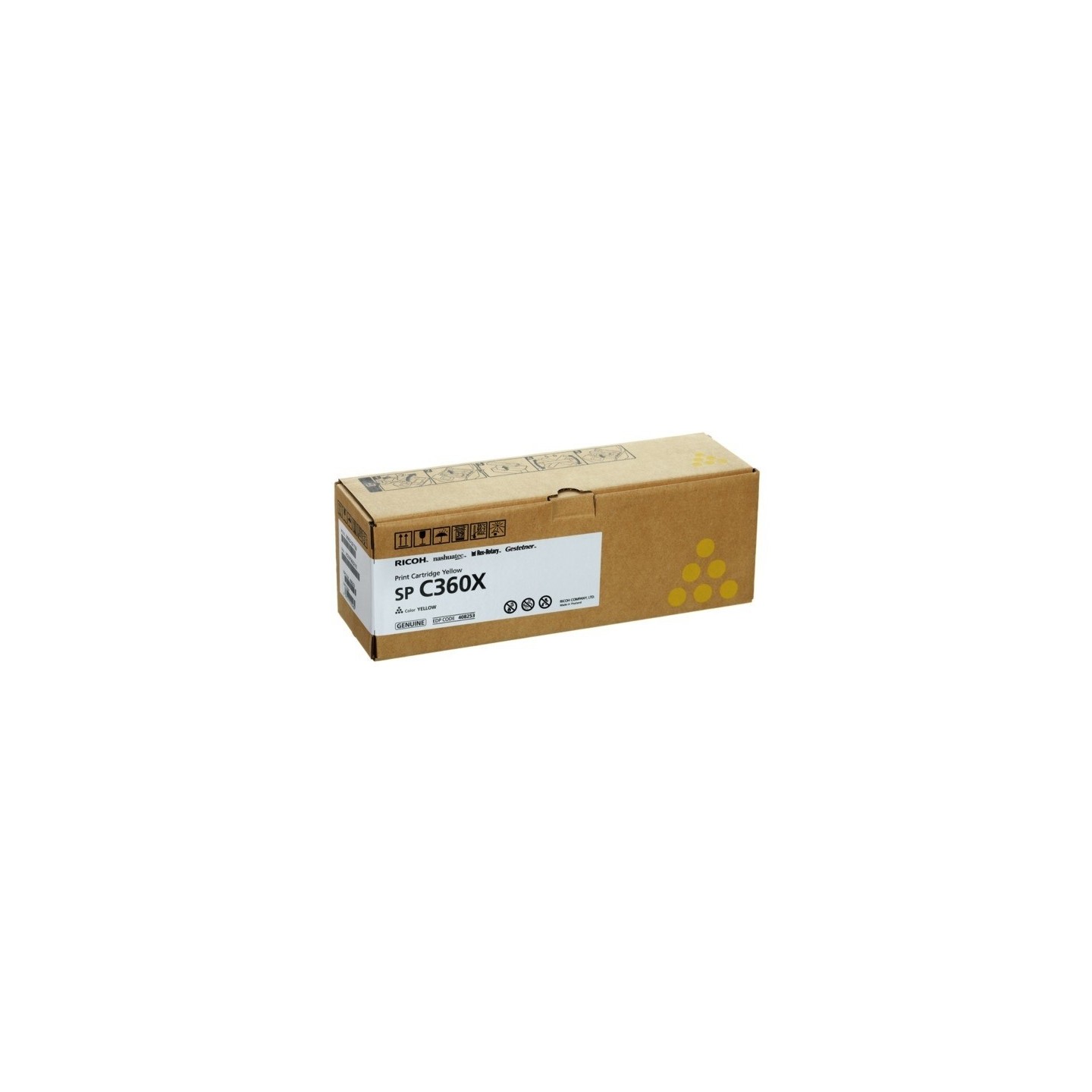 Cartouche toner jaune extra haute capacité Ricoh pour SP C361 (type SPC360X)