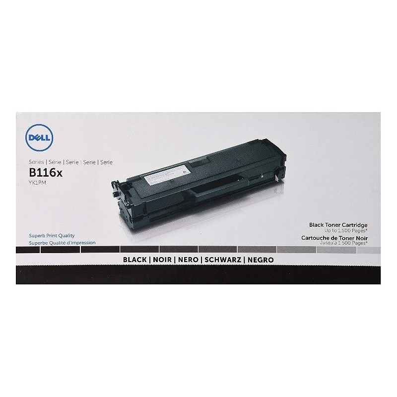 Toner noir DELL pour B1160w / B1165nfw (HF44N), Toner Express : achat en ligne de Toner noir DELL pour B1160w / B1165nfw (HF44N)