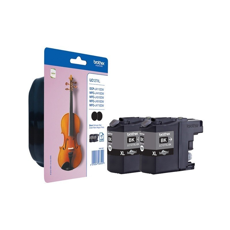 Pack 2 Cartouches noires Brother pour MFC-J4510dw / J4410 / J4610 / J4710, Toner Express : achat en ligne de Pack 2 Cartouches n