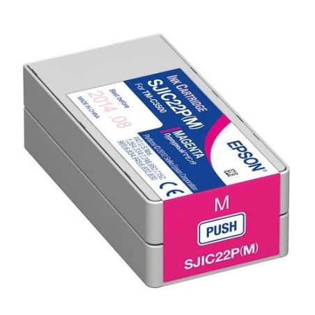 Cartouche Magenta pour Epson TM-C3500 (SJIC22P), Toner Express : achat en ligne de Cartouche Magenta pour Epson TM-C3500 (SJIC22