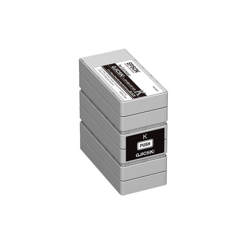 Cartouche noir Epson pour GP-M831 - ColorWorks C831 (GJIC5K)