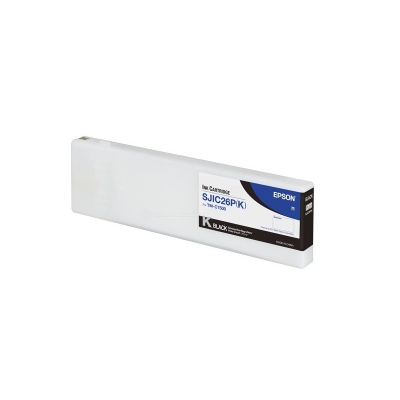 Cartouche d'encre Noire Epson pour ColorWorks C7500 (SJIC26PK)
