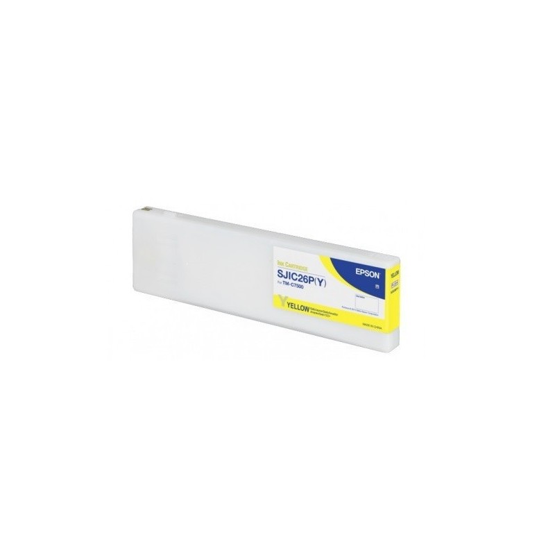Cartouche d'encre Jaune Epson pour ColorWorks C7500 (SJIC26PY)