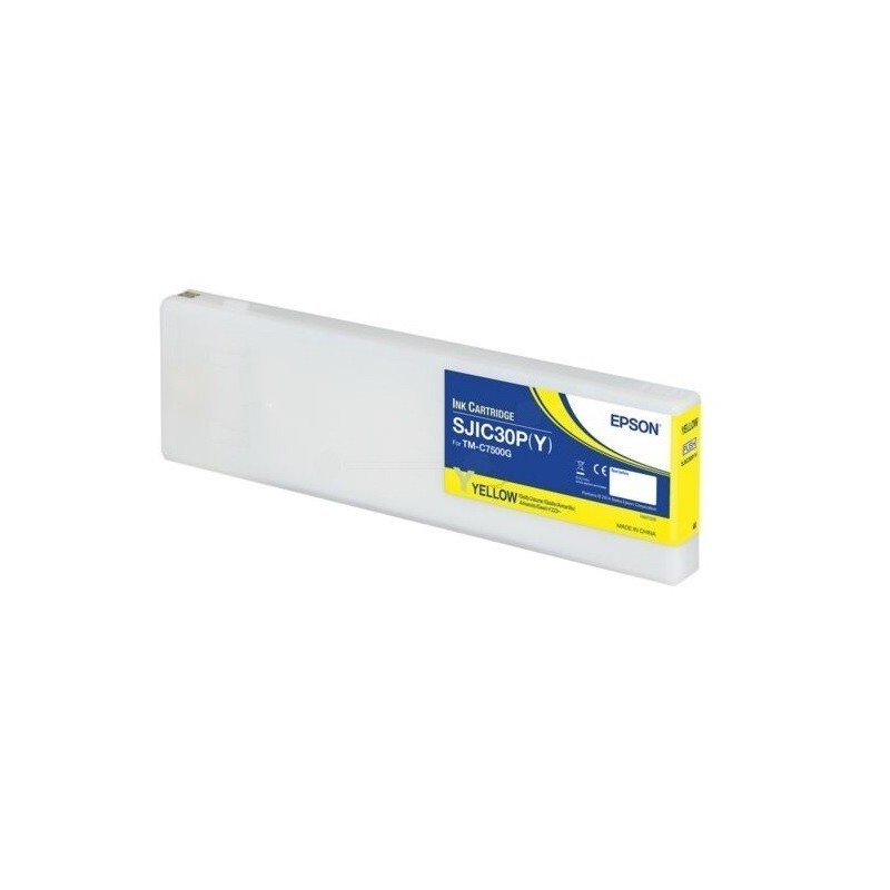 Cartouche d'encre Jaune Epson pour ColorWorks C7500G (SJIC30PY)