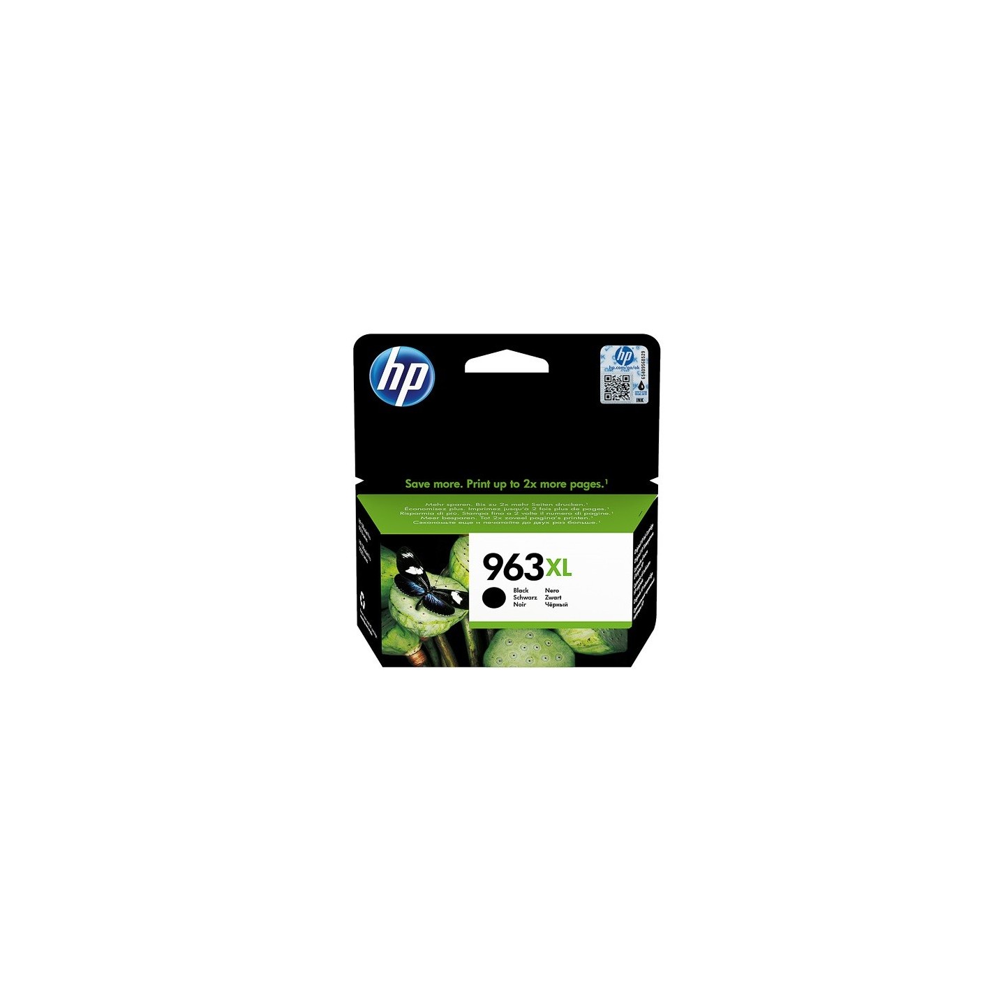 Cartouche jet d'encre Noir Haute capacité HP pour Office Jet Pro 9010 / 9020 ....(N°963XL)