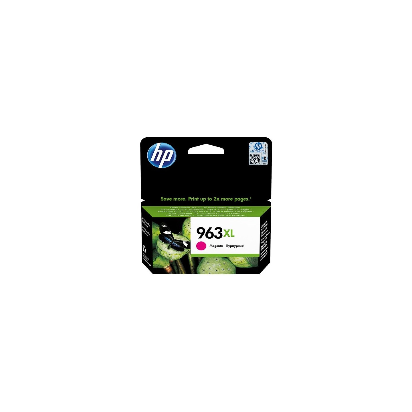 Cartouche jet d'encre magenta Haute capacité HP pour Office Jet Pro 9010 / 9020 ....(N°963XL)