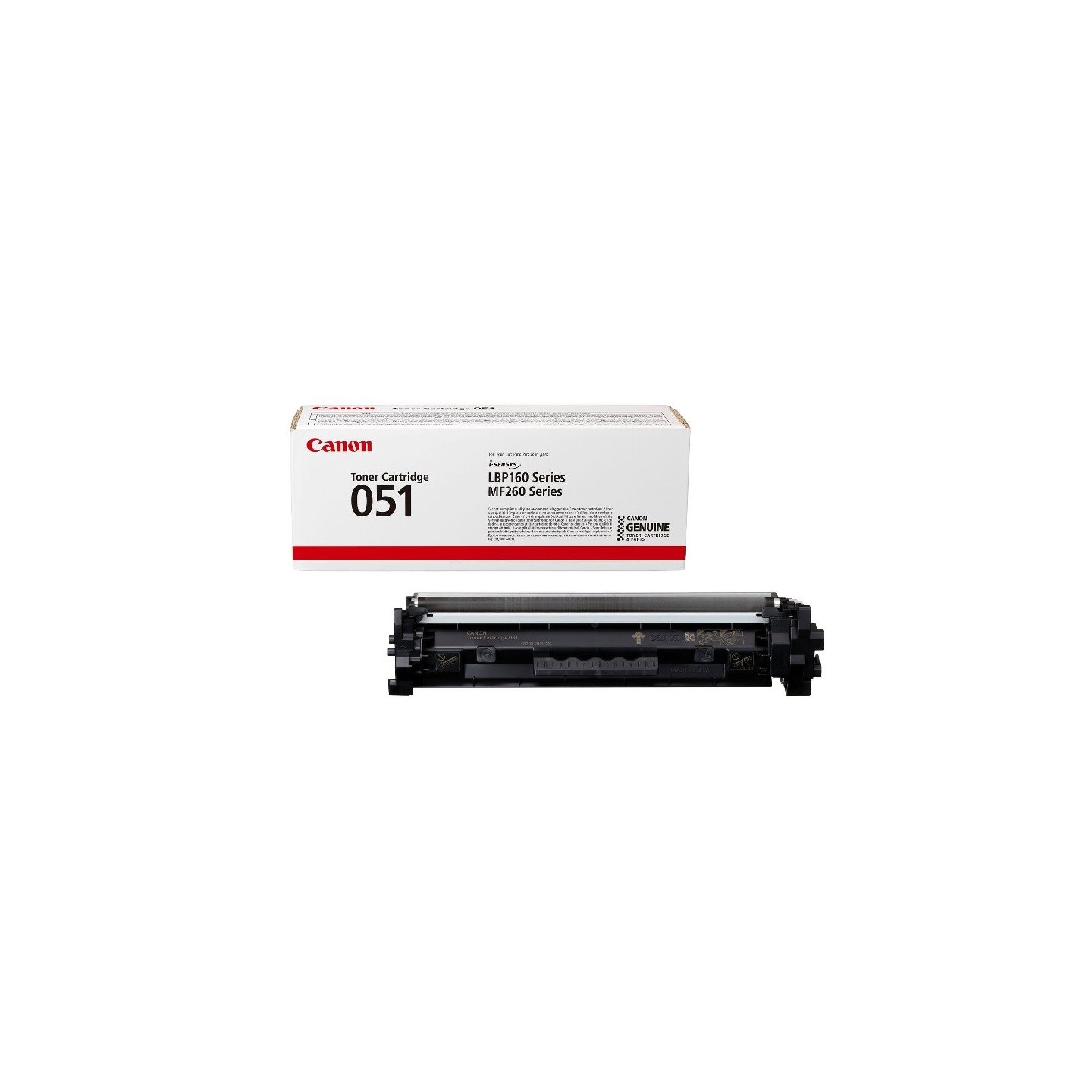 Cartouche toner Noir Canon pour imprimante I-Sensys LBP 162dw... (051) 