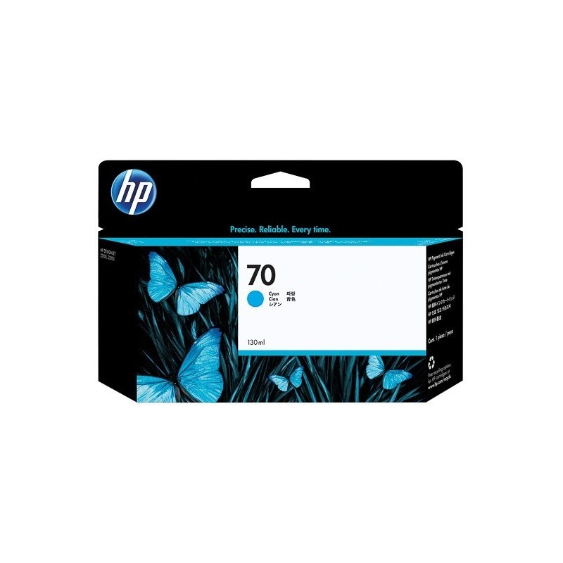 Cartouche cyan HP pour Designjet Z2100 / Z3100 (N°70), Toner Express : achat en ligne de Cartouche cyan HP pour Designjet Z2100