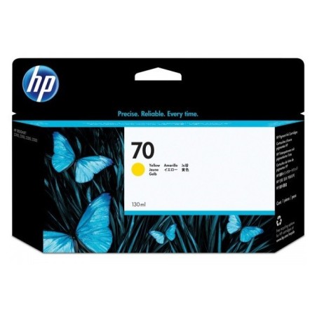 Cartouche jaune HP pour Designjet Z2100 / Z3100 (N°70), Toner Express : achat en ligne de Cartouche jaune HP pour Designjet Z21