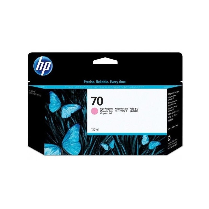 Cartouche magenta clair HP pour Designjet Z2100 / Z3100 (N°70), Toner Express : achat en ligne de Cartouche magenta clair HP po
