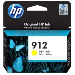 Cartouche jet d'encre Jaune HP pour Office Jet Pro 8012 / 8022 ....(N°912)