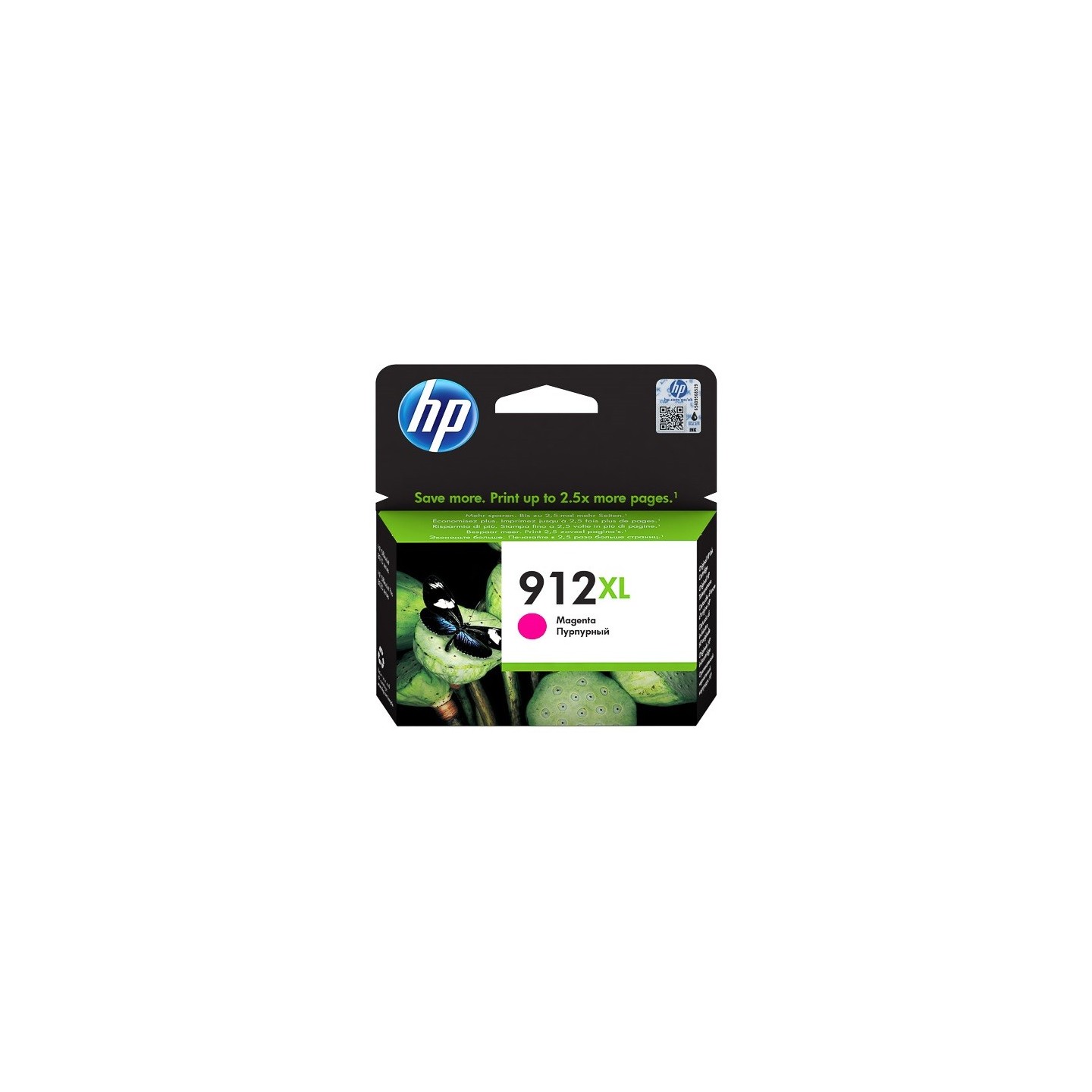 Cartouche jet d'encre Magenta haute capacité HP pour Office Jet Pro 8012 / 8022 ....(N°912XL)