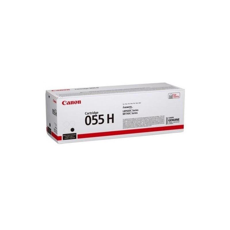 Cartouche Toner Noir haute capacité CANON pour I-Sensys LBP663Cdw ... (055H)