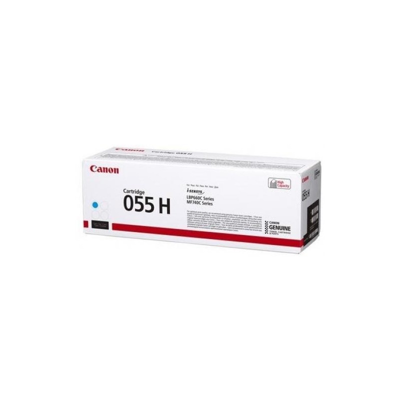 Cartouche Toner Cyan haute capacité CANON pour I-Sensys LBP663Cdw ... (055H)