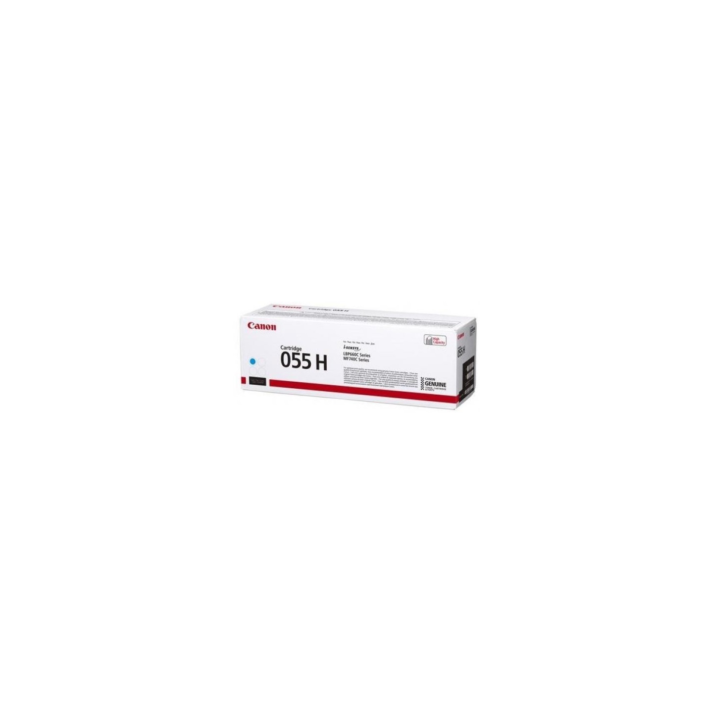 Cartouche Toner Cyan haute capacité CANON pour I-Sensys LBP663Cdw ... (055H)